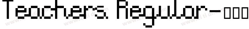 Teachers Regular字体转换